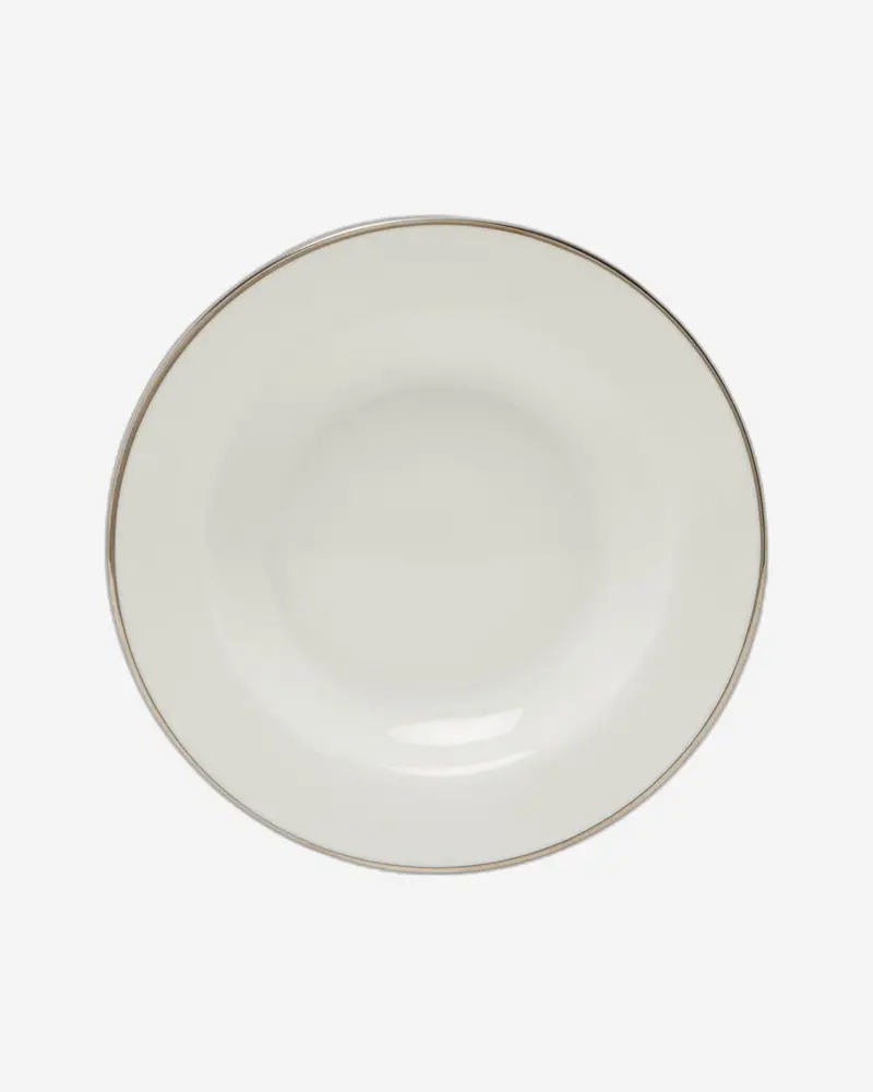 Dankotuwa Platinum-Trimmed Soup Plate (3Mm Thickness) 1