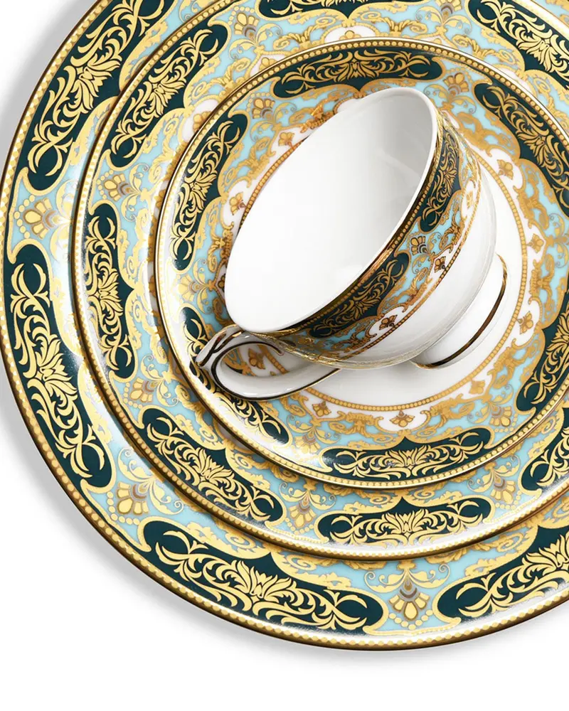 Dankotuwa Polina Green 98-Piece Full Dinner Service Set 1