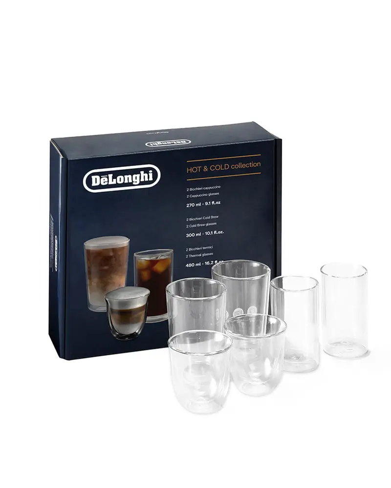De'Longhi 6-Piece Hot & Cold Tempered Glass Serveware Set 1