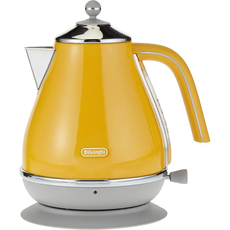 De'Longhi Icona Electric Kettle – Rapid-Boil Stainless Steel Design 1