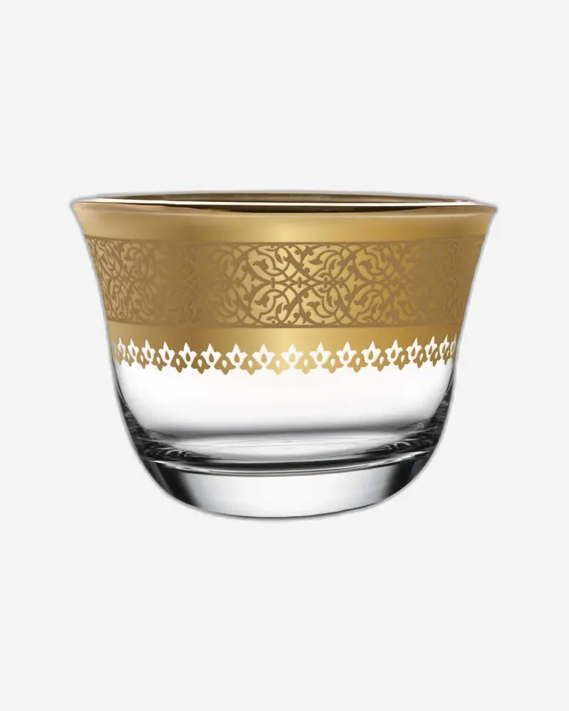 Dimlaj Cordoba Cawa Cups – 6-Piece Gold Drinkware Set 1