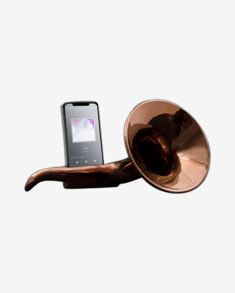 Dimlaj Megaphone Decorative Copper Accent Piece 1