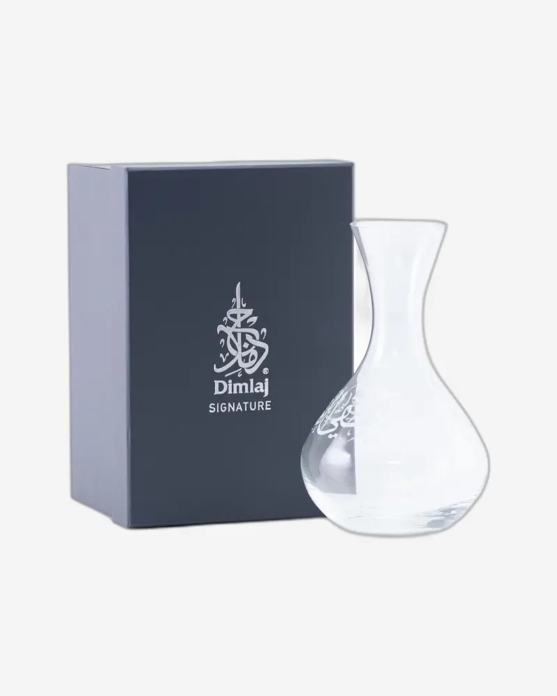 Dimlaj Thuluth Artisan-Engraved Glass Decanter 1
