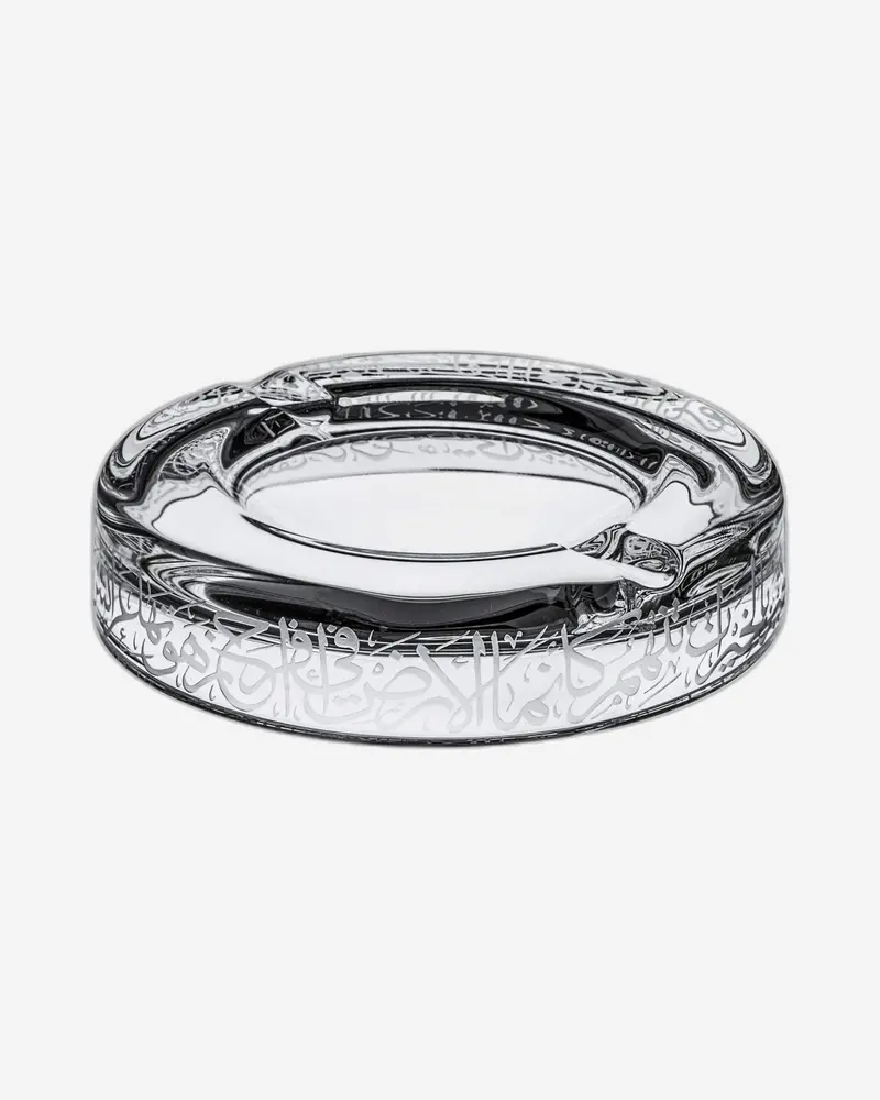 Dimlaj Thuluth Large Engraved Glass Ashtray 1