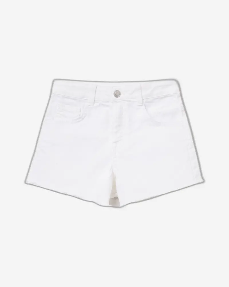 Distressed High-Waisted Frayed Shorts 1