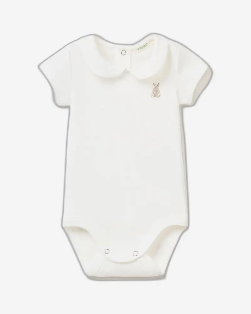 Eco-Conscious Collared Onesie In Gots-Certified Organic Cotton 1