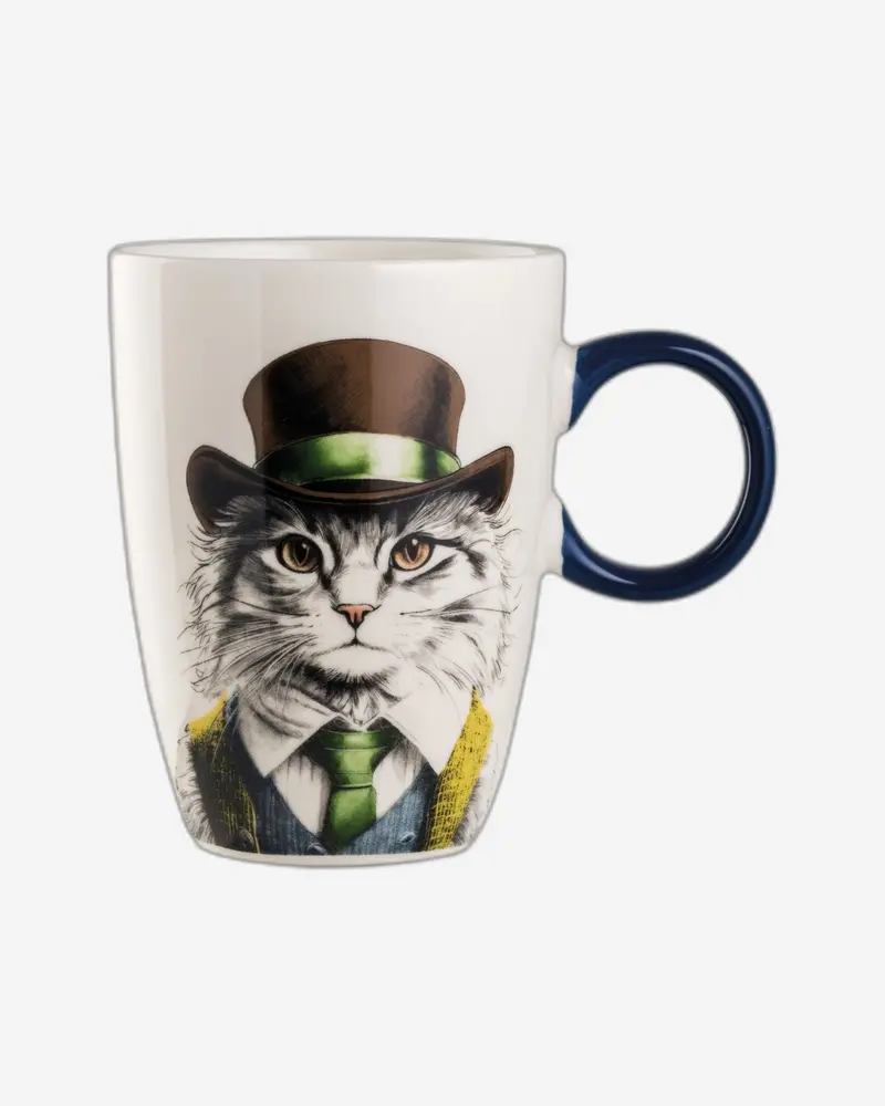 Egan 430Ml Cat-Illustrated Ceramic Mug – Human Essence Line 1
