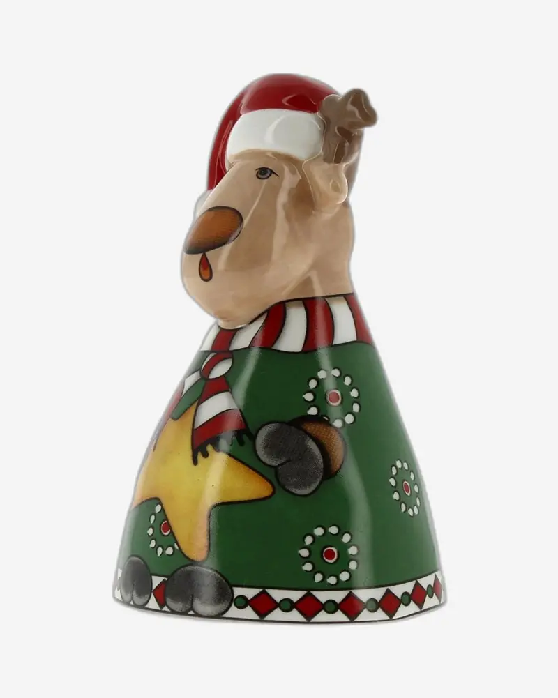 Egan Reindeer-Themed Christmas Bell – 10×15 Cm Decor (Model 120040) 1
