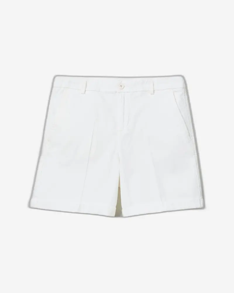 Elastic-Waist Stretch Cotton Bermudas 1