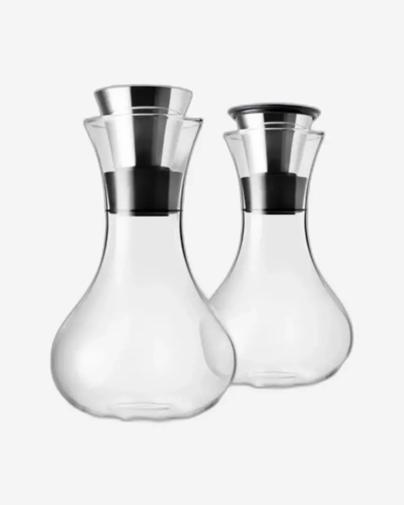 Eva Solo 567545 Coordinated Milk And Sugar Set – Ceramic Duo With Wooden Base 1