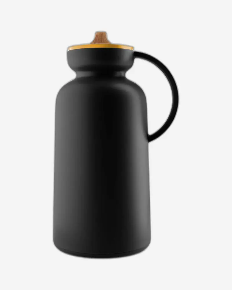Eva Solo Silhouette Vacuum Insulated Jug – 1L Black With Brass Accents 1