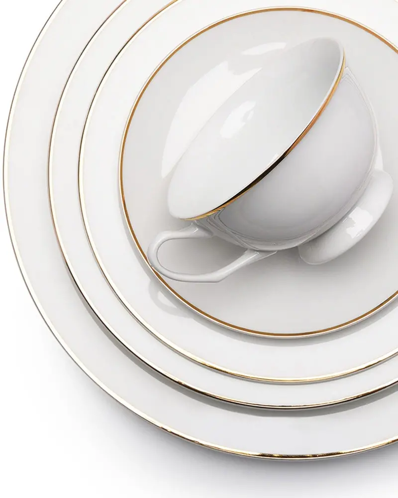 Everplus Ariadne Gold-Trim 83-Piece Dinner Set 1