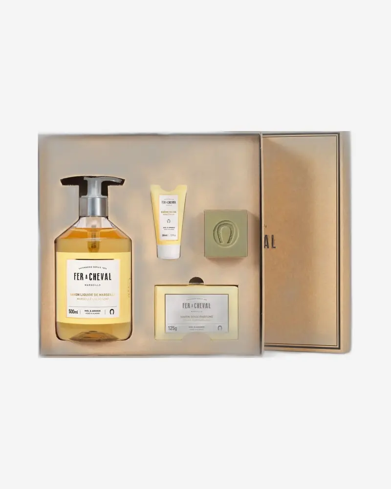 Fer A Cheval Honey & Almond Gourmet Gift Set With Pure Olive Oil 1