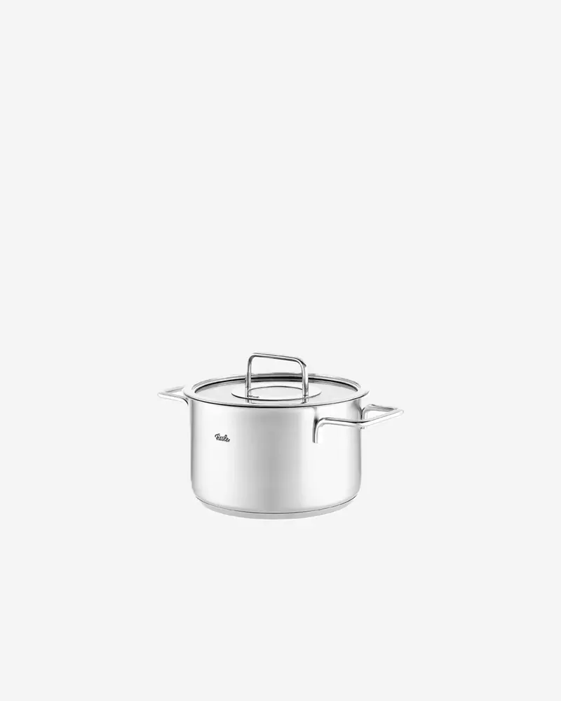 Fissler Pure 20 Cm Stew Pot With Clear Glass Lid 1