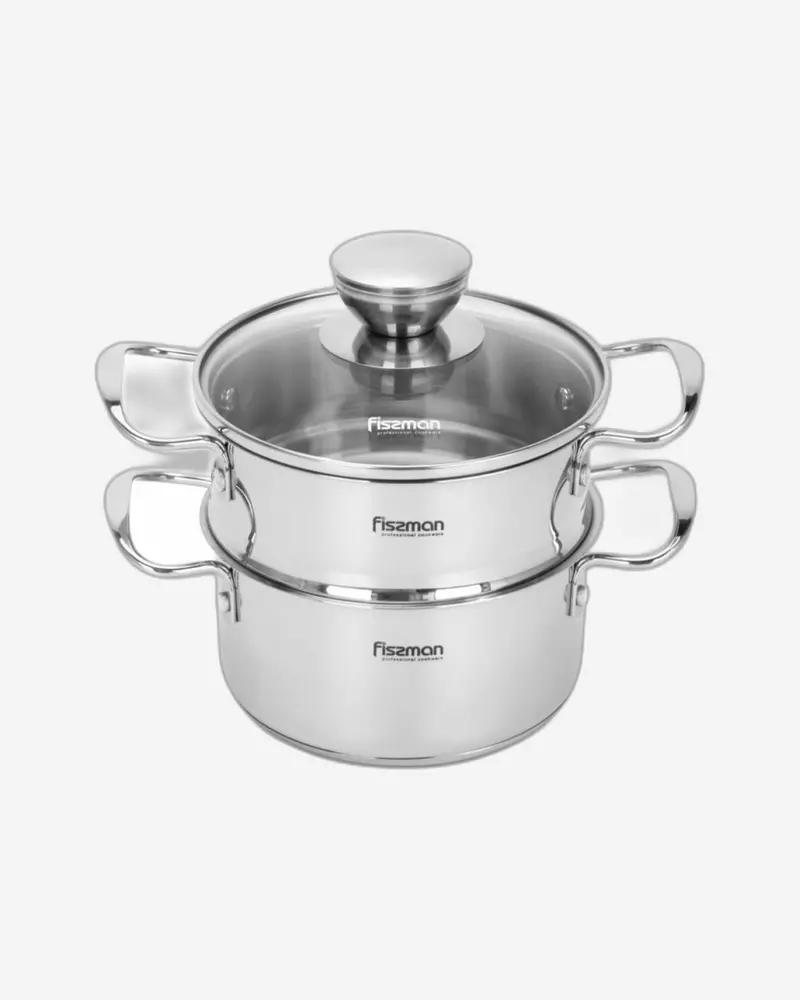 Fissman 1.1L Stainless Steel Steamer Pot With Lid 1