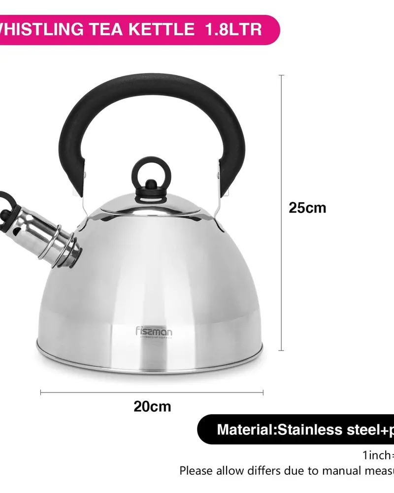 Fissman 1.8-Liter Silver Whistling Kettle 1