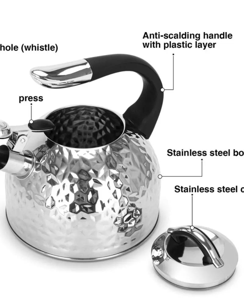 Fissman Anita 2.5L Ergonomic Whistling Kettle 1