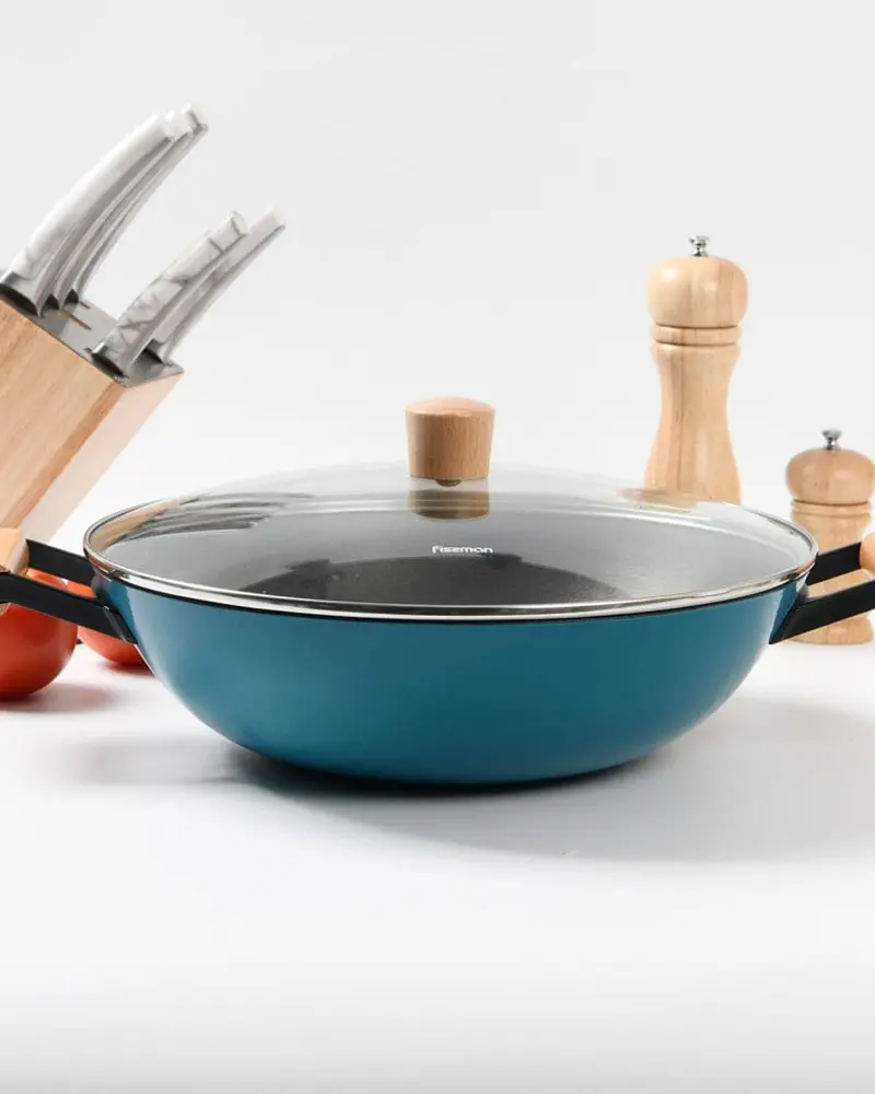 Fissman Clear-Trimmed Black Wok (5 L) 1
