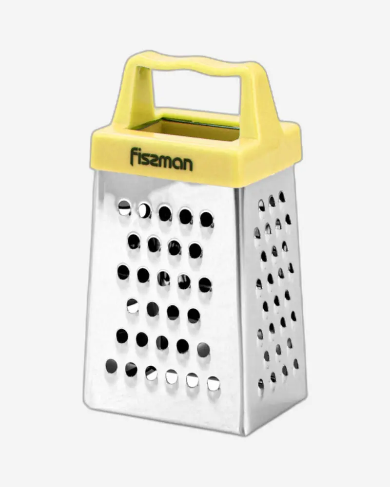 Fissman Compact 3-Sided Hand Grater – Yellow Mini Model 1