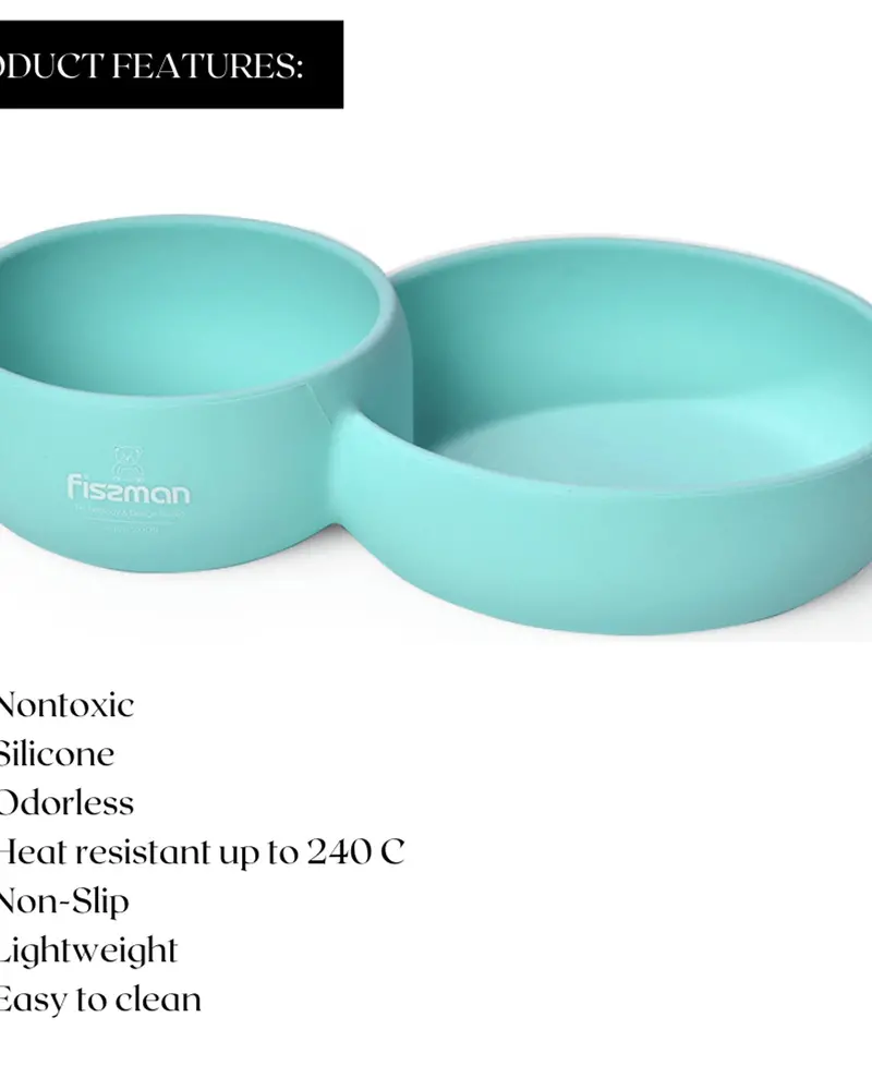 Fissman Divided Ceramic Serving Bowl – Mint 1