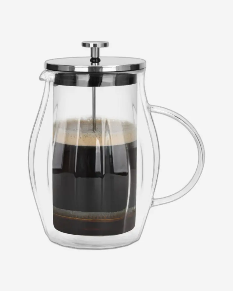 Fissman Double-Wall French Press – Brushed Silver, 600 Ml 1