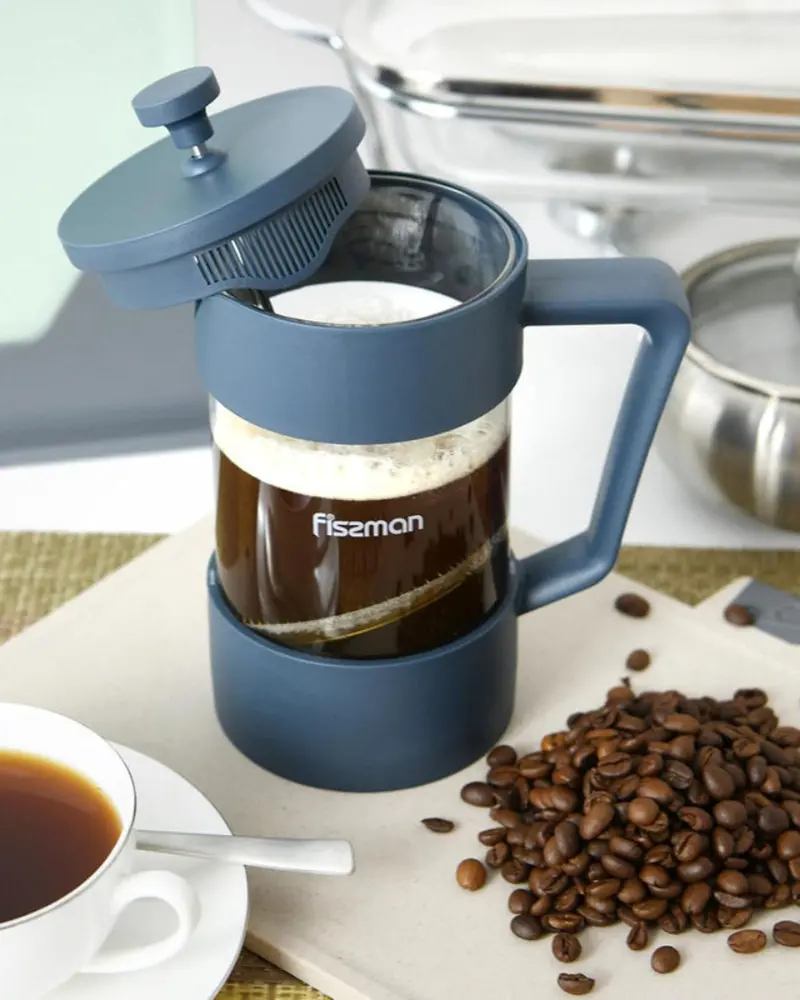 Fissman Flat White French Press – 600Ml Barista-Style Coffee Maker 1