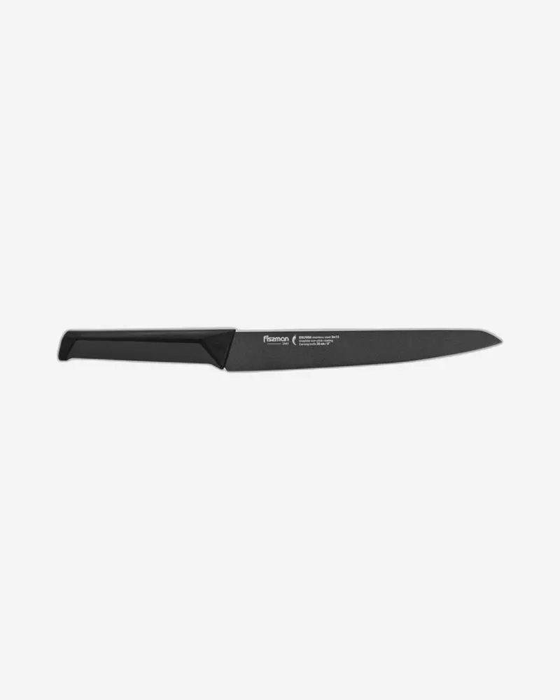 Fissman Golfada 8-Inch Carving Knife – Black Forged Steel 1