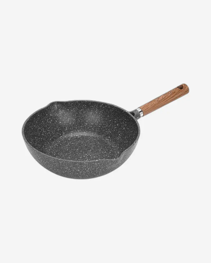 Fissman Milano Wok – 28 Cm Black Non-Stick 1