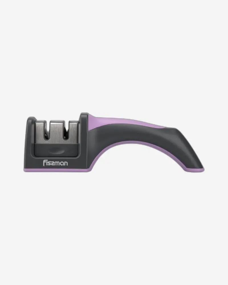 Fissman Purple And Grey Dual-Tone Knife Sharpener 1