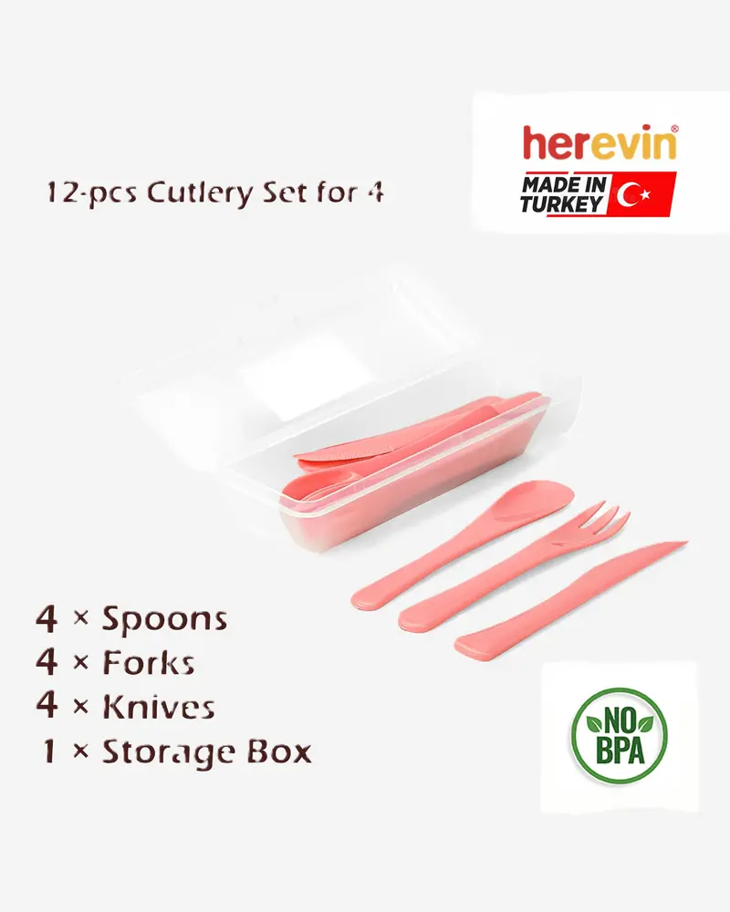 Herevin 12-Piece Polypropylene Cutlery Set In Gift Box 1