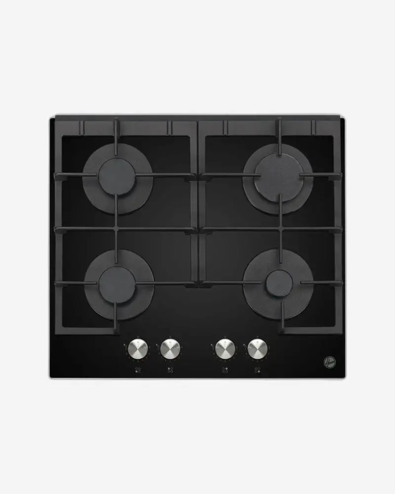 Hoover 60Cm Glass-Top Gas Hob – 4 Burners 1