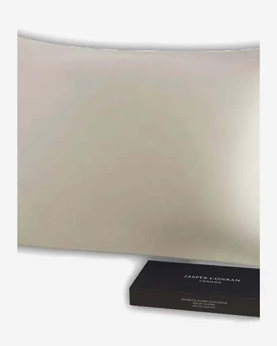 Jasper Conran Silk Organic Standard Pillowcase – Box-Pleated Finish 1