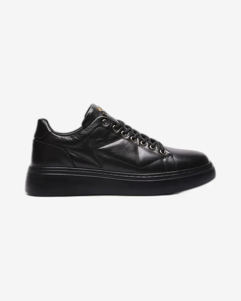 John Richardo Men’S Black Sneakers – Style 17169-1 1