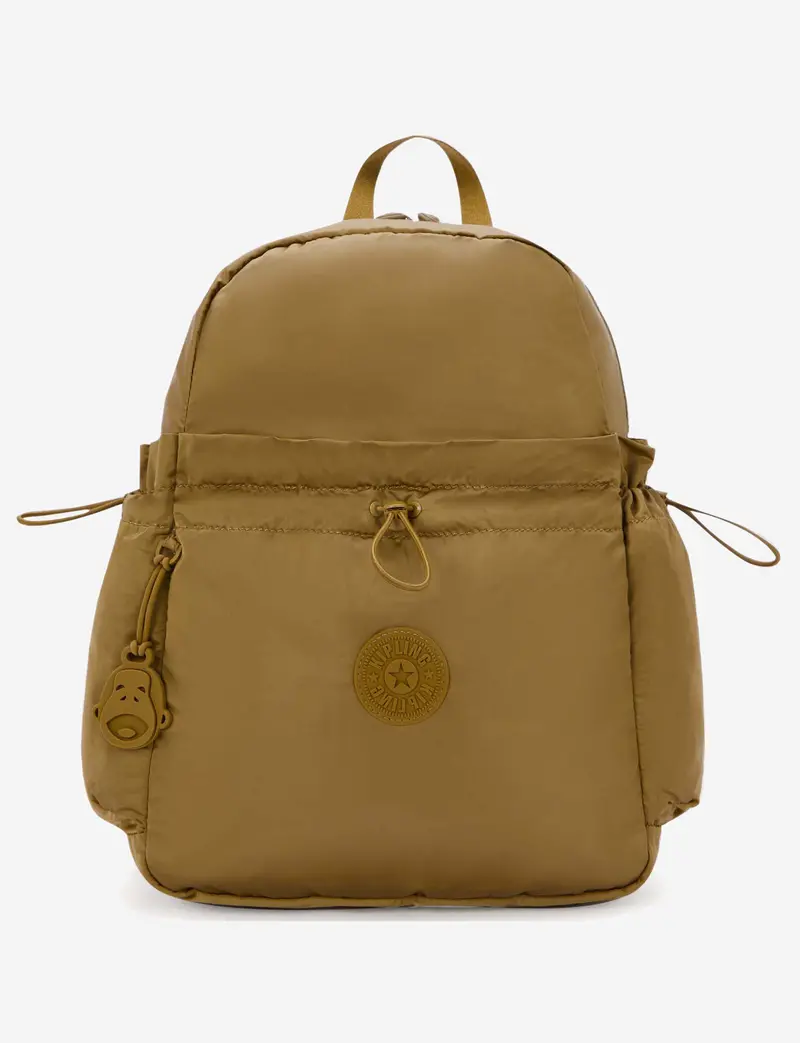 Kipling Amita Backpack – Medium Goldish Brown Drawstring Pack With Casual Appeal (I8172-2Te) 1