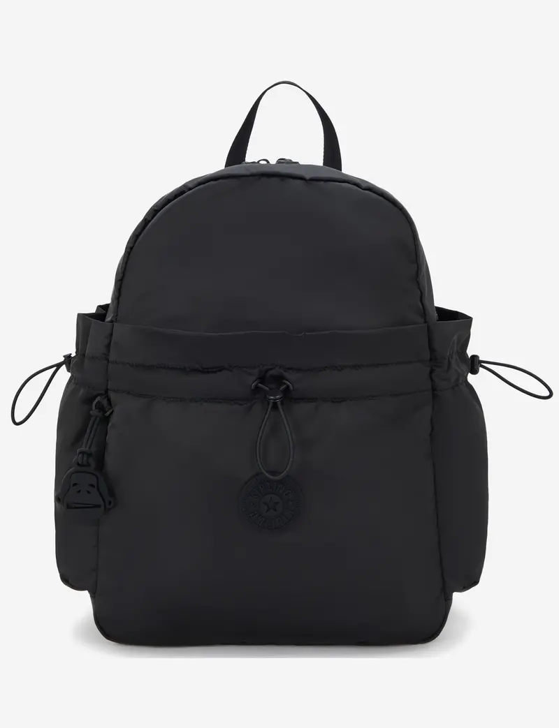 Kipling Amita Simply Black Drawstring Backpack – Medium, Minimalist Design (I8172-4Rz) 1