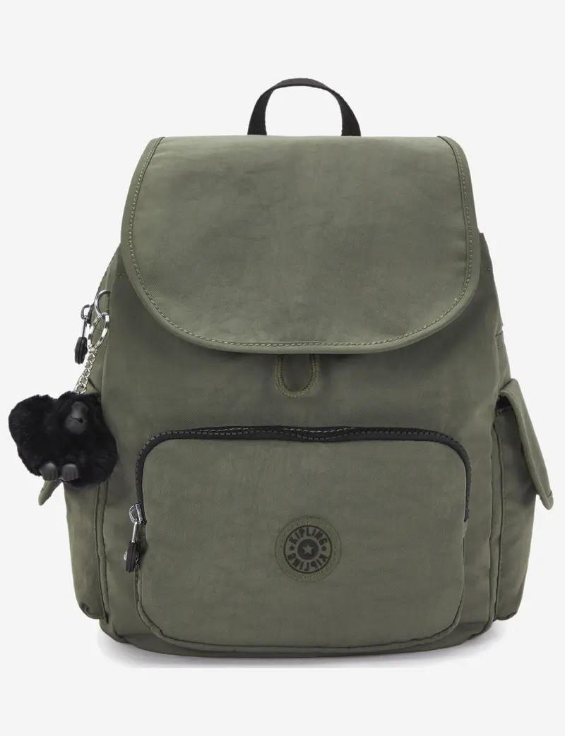 Kipling City Pack S Moss Green Compact Backpack – 15635-88D 1