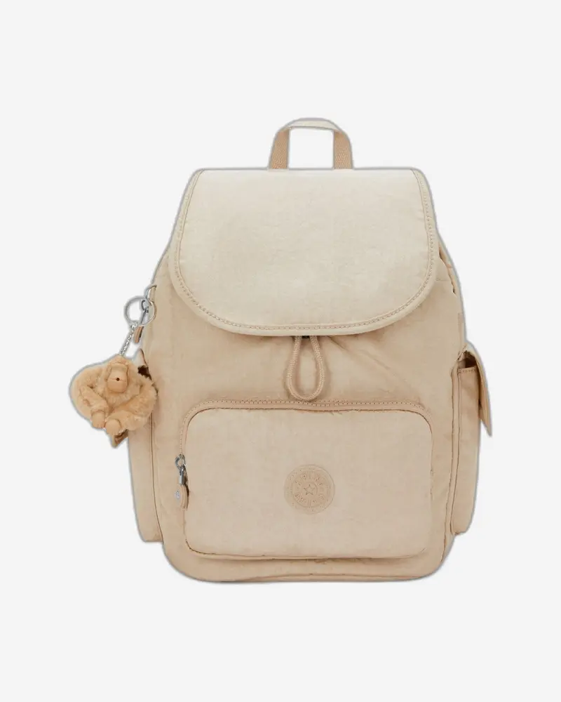 Kipling City Pack S Sparkled Beige Small Backpack 1