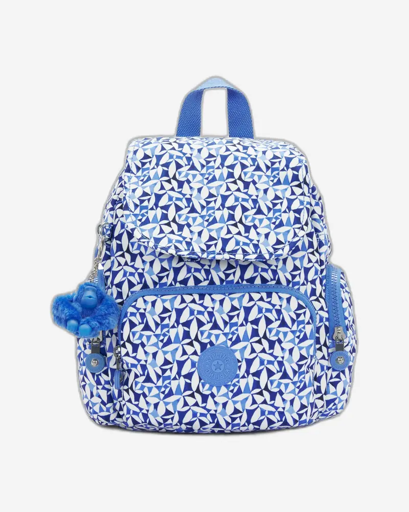 Kipling City Zip Mini Backpack – Crazy Leaves Design 1
