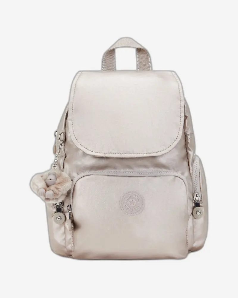 Kipling City Zip Mini Metallic Glow Backpack – Compact Shimmer Design C2I4697-48I 1