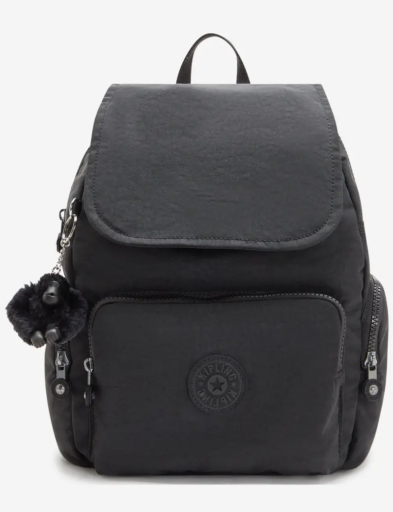 Kipling City Zip S Black Noir Compact Backpack – I3523-P39 1
