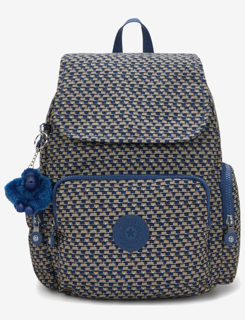 Kipling City Zip S Blue On Wire Backpack – Compact, Trend-Forward Urban Pack (I6345-9Pc) 1
