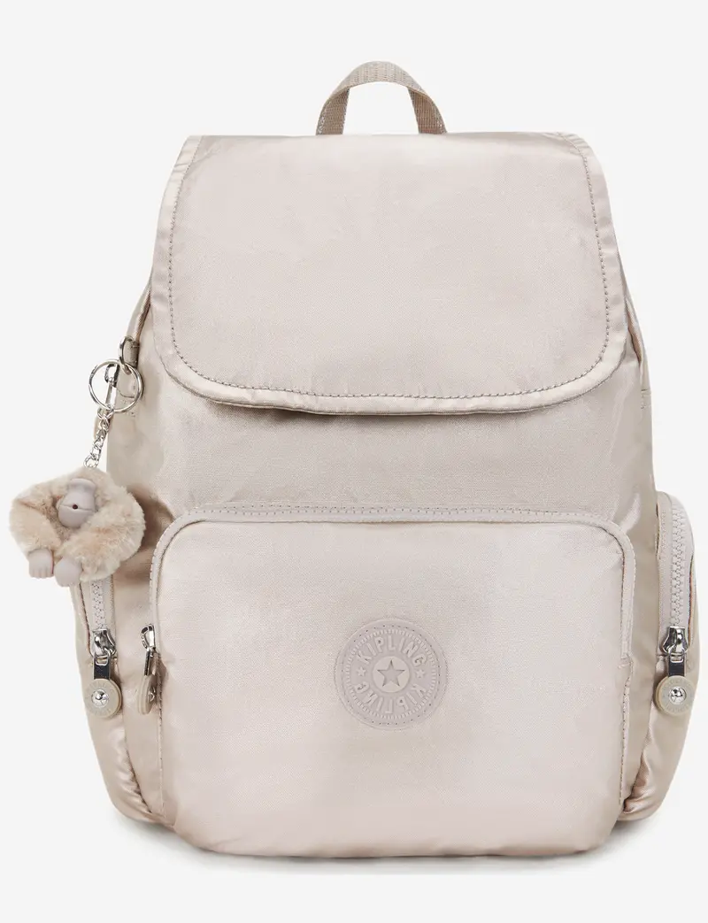 Kipling City Zip S Metallic Glow Backpack – Compact Urban Pack (I5634-48I) 1