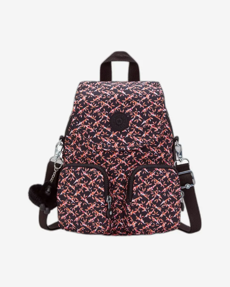Kipling Firefly Up Small Backpack – Dancing Bouquet Print Design 1