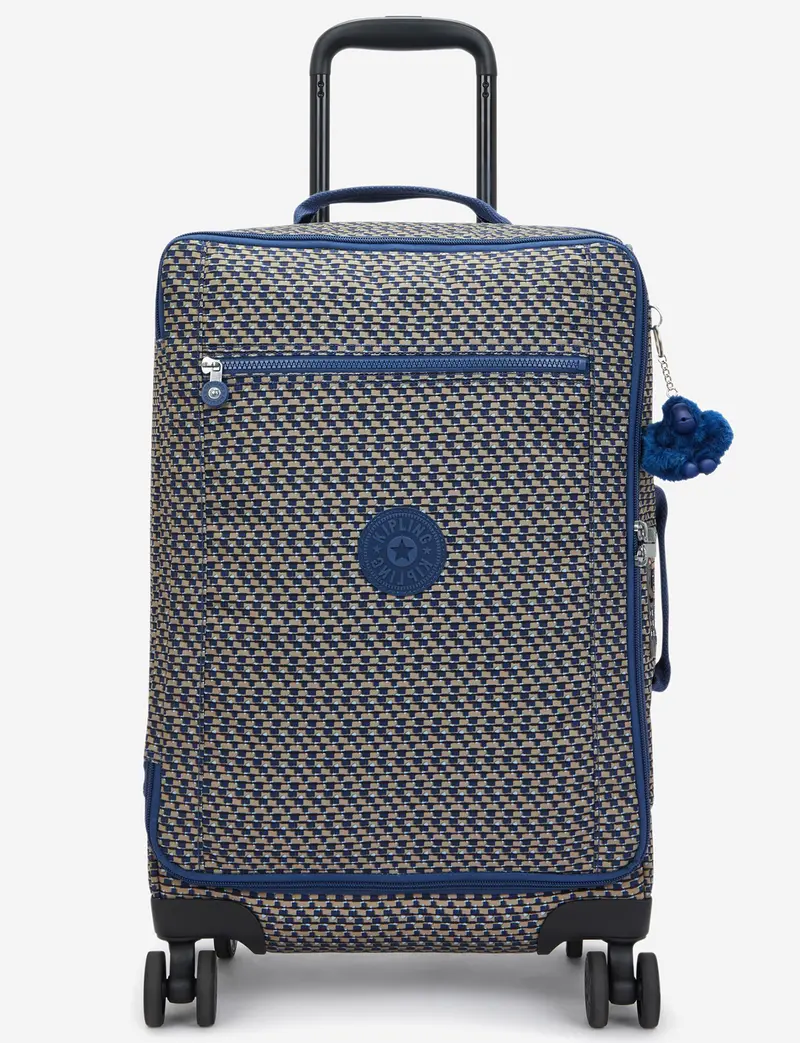 Kipling Jet S Blue On Wire Small Rolling Suitcase 1
