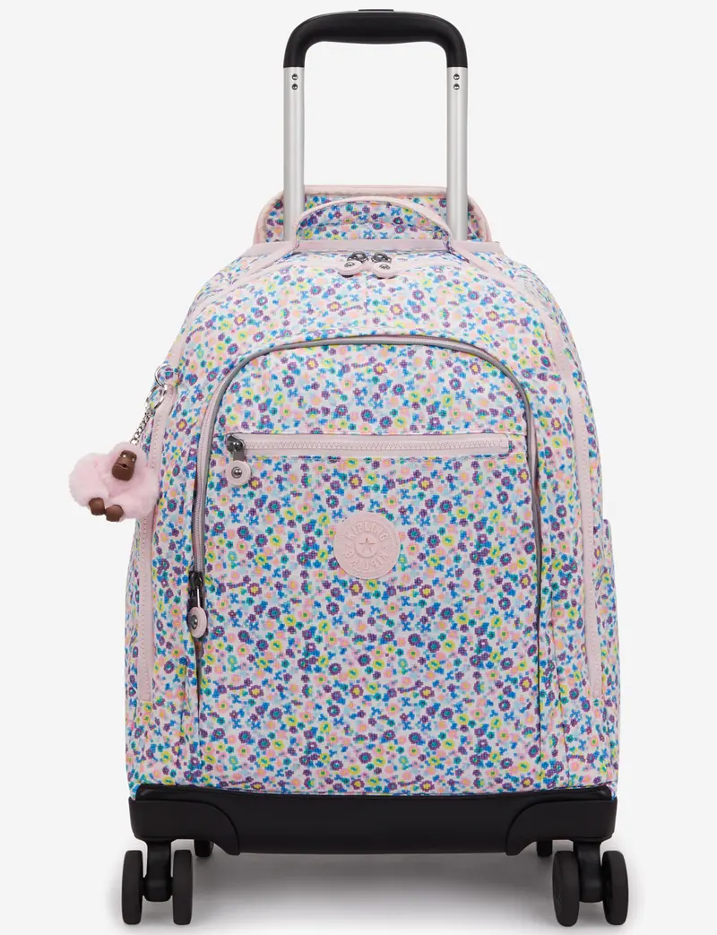 Kipling New Zea Digi Flower Print Wheeled Large Backpack With Laptop Compartment – I4674-7Er 1
