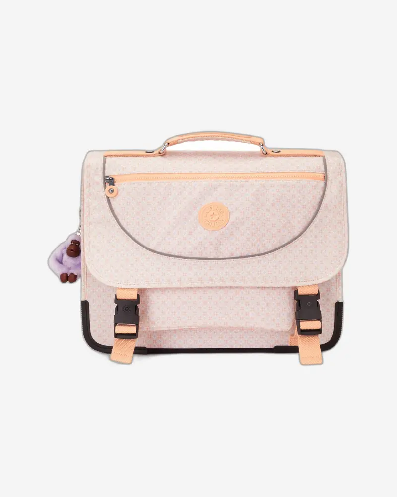 Kipling Preppy Girly Tile Pattern Backpack – Chic Geometric Print Style 1