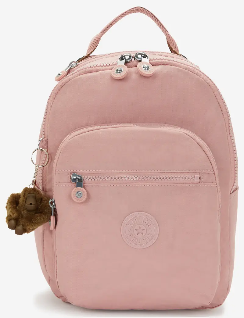 Kipling Seoul Backpack – Compact Pink Memory Shade Daypack With Dedicated Tablet Pocket (I4082-0Pn) 1