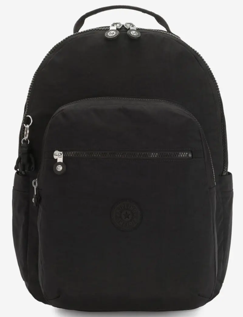 Kipling Seoul Black Noir Spacious Laptop Backpack 1