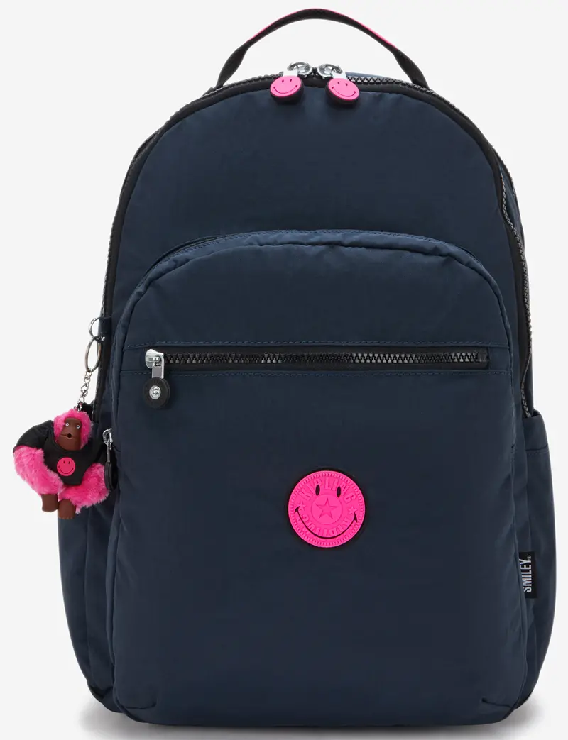 Kipling Seoul Lap Fun Blue Large Laptop Backpack – I8682-9Ks 1