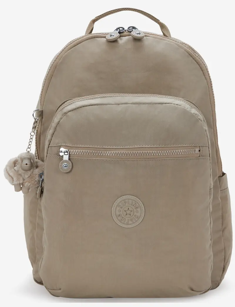 Kipling Seoul Lap Soft Taupe Laptop Backpack, Large – I2969-4Pw 1